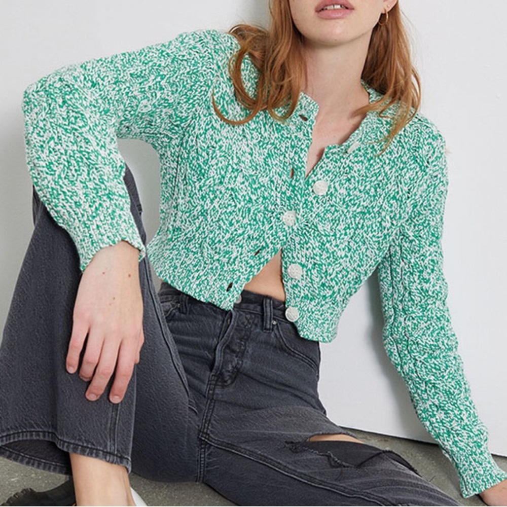 Knit Green Cardigan